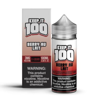 Buy Keep It 100 | Berry Au Lait | Ejuice | Eliquid | 100 mL at Cheap Wholesale Distributor Deal Prices from ejuiceresellers.com