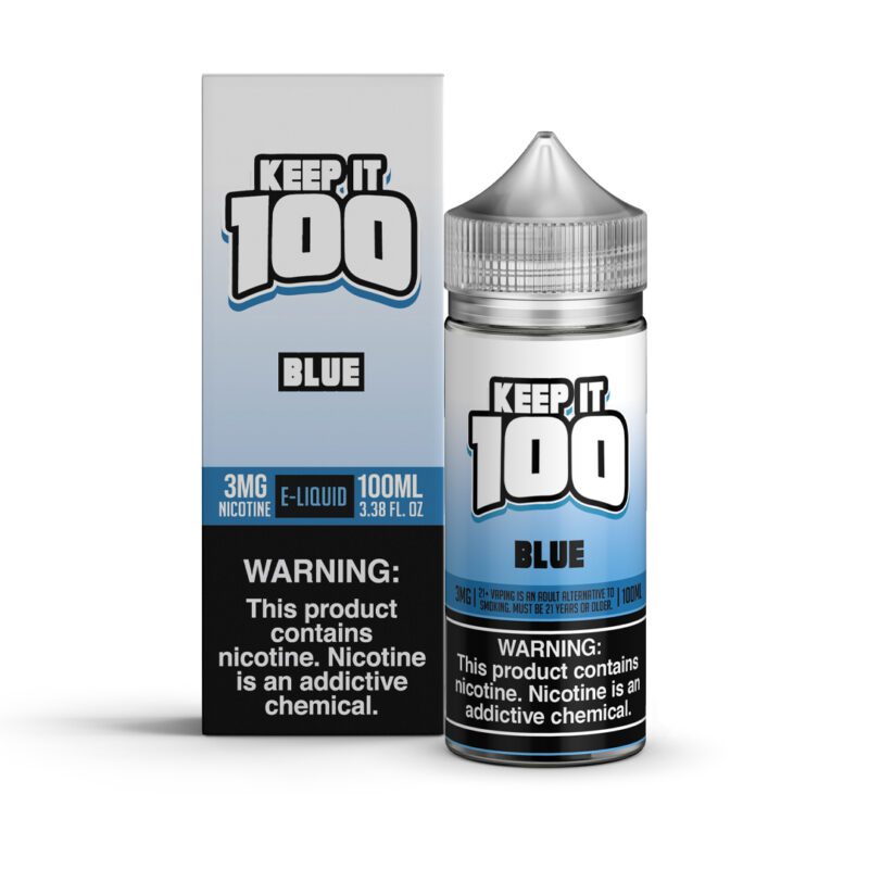 Buy Keep It 100 | Blue | Ejuice | Eliquid | 100 mL at Cheap Wholesale Distributor Deal Prices from ejuiceresellers.com