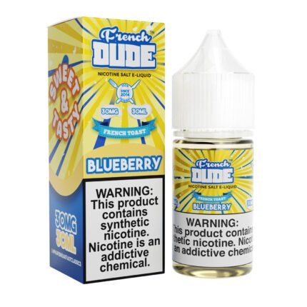 Buy French Dude | Blueberry | Ejuice | Eliquid | Salts | 30 mL at Cheap Wholesale Distributor Deal Prices from ejuiceresellers.com