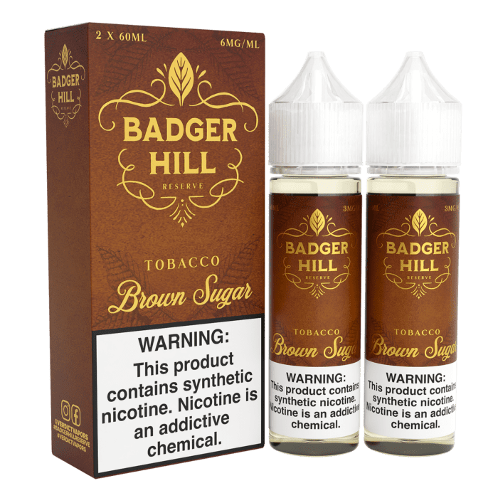 Buy Badger Hill | Brown Sugar | ELiquid 120ml | E-Juice | EjuiceResellers at Cheap Wholesale Distributor Deal Prices from ejuiceresellers.com