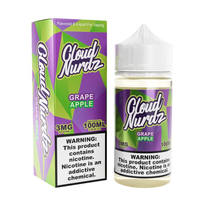 Buy Cloud Nurdz | Green Apple | Ejuice | Eliquid | 100 ml E-Juice Resellers at Cheap Wholesale Distributor Deal Prices from ejuiceresellers.com