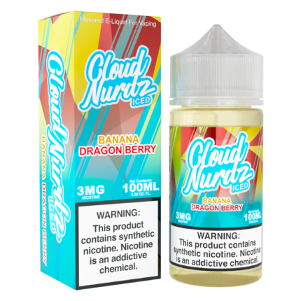 Buy Cloud Nurdz | Iced Banana Dragon Berry | Ejuice | Eliquid | 100 ml E-Juice Resellers at Cheap Wholesale Distributor Deal Prices from ejuiceresellers.com