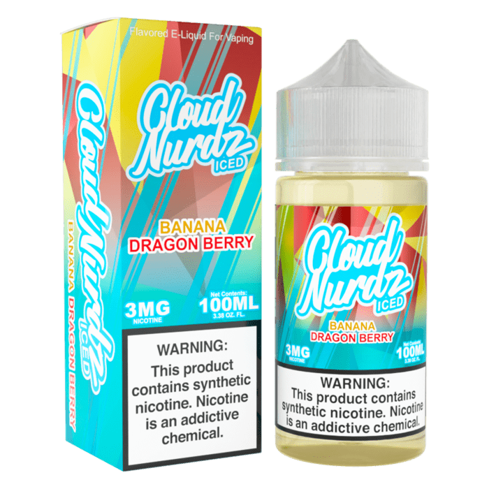 Buy Cloud Nurdz | Iced Banana Dragon Berry | Ejuice | Eliquid | 100 ml E-Juice Resellers at Cheap Wholesale Distributor Deal Prices from ejuiceresellers.com