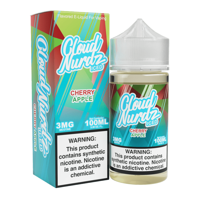 Buy Cloud Nurdz | Iced Cherry Apple | Ejuice | Eliquid | 100 ml E-Juice Resellers at Cheap Wholesale Distributor Deal Prices from ejuiceresellers.com