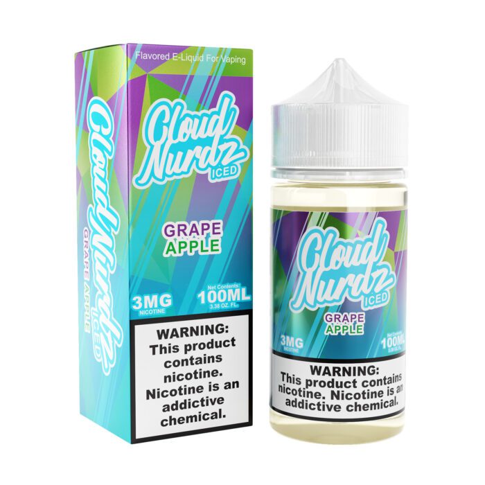 Buy Cloud Nurdz | Iced Grape Apple | Ejuice | Eliquid | 100 ml E-Juice Resellers at Cheap Wholesale Distributor Deal Prices from ejuiceresellers.com