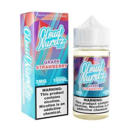 Buy Cloud Nurdz | Iced Grape Strawberry | Ejuice | Eliquid | 100 ml E-Juice Resellers at Cheap Wholesale Distributor Deal Prices from ejuiceresellers.com