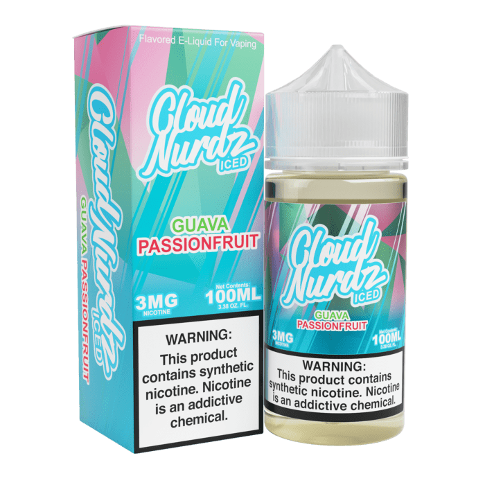 Buy Cloud Nurdz | Iced Guava Passionfruit | Ejuice | Eliquid | 100 ml E-Juice Resellers at Cheap Wholesale Distributor Deal Prices from ejuiceresellers.com
