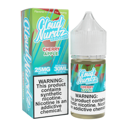 Buy Cloud Nurdz | Iced Cherry Apple | Ejuice | Eliquid | Salt | 30 ml E-Juice Resellers at Cheap Wholesale Distributor Deal Prices from ejuiceresellers.com