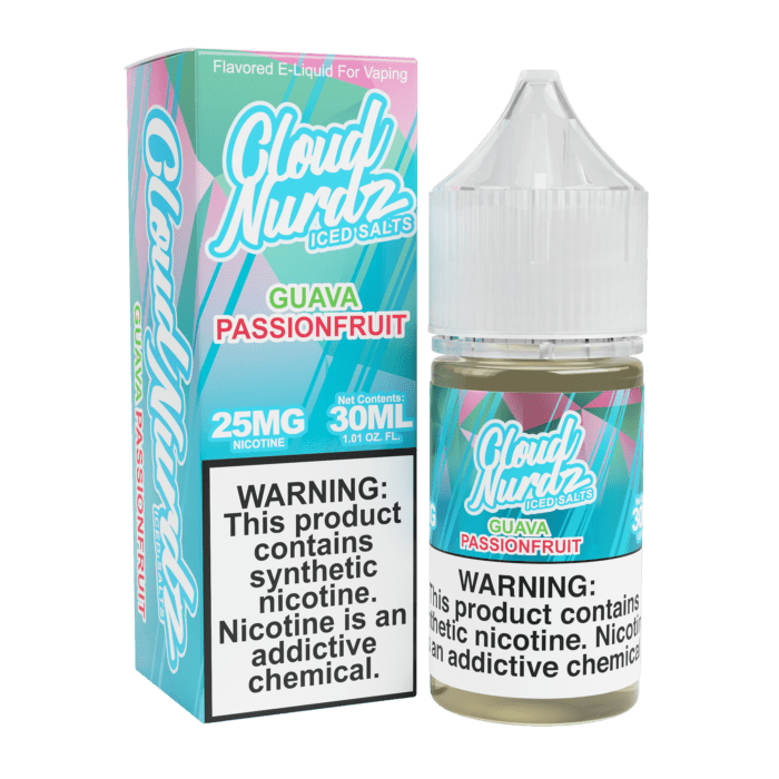 Buy Cloud Nurdz | Iced Guava Passionfruit | Ejuice | Eliquid | Salt | 30 ml E-Juice Resellers at Cheap Wholesale Distributor Deal Prices from ejuiceresellers.com