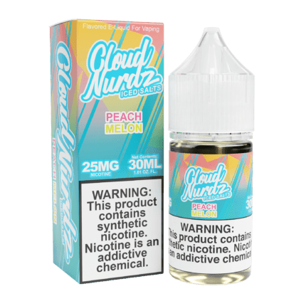 Buy Cloud Nurdz | Iced Peach Melon | Ejuice | Eliquid | Salt | 30 ml E-Juice Resellers at Cheap Wholesale Distributor Deal Prices from ejuiceresellers.com