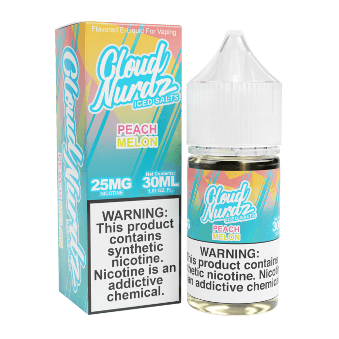 Buy Cloud Nurdz | Iced Peach Melon | Ejuice | Eliquid | Salt | 30 ml E-Juice Resellers at Cheap Wholesale Distributor Deal Prices from ejuiceresellers.com