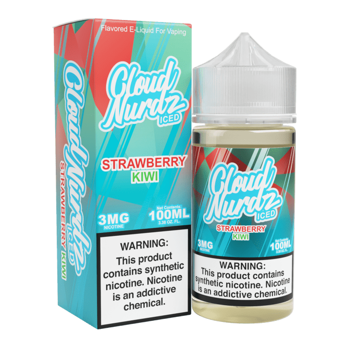 Buy Cloud Nurdz | Iced Strawberry Kiwi | Ejuice | Eliquid | 100 ml E-Juice Resellers at Cheap Wholesale Distributor Deal Prices from ejuiceresellers.com