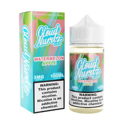 Buy Cloud Nurdz | Iced Watermelon Apple | Ejuice | Eliquid | 100 ml E-Juice Resellers at Cheap Wholesale Distributor Deal Prices from ejuiceresellers.com