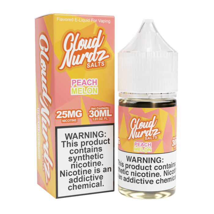 Buy Cloud Nurdz | Peach Melon | Ejuice | Eliquid | Salt | 30 ml E-Juice Resellers at Cheap Wholesale Distributor Deal Prices from ejuiceresellers.com