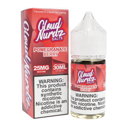 Buy Cloud Nurdz | Pomegranate Berry | Ejuice | Eliquid | Salt | 30 ml E-Juice Resellers at Cheap Wholesale Distributor Deal Prices from ejuiceresellers.com