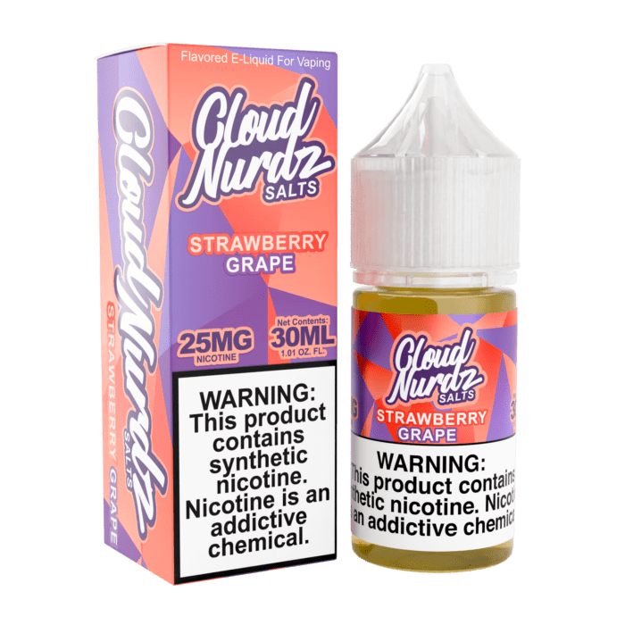 Buy Cloud Nurdz | Strawberry Grape | Ejuice | Eliquid | Salt | 30 ml E-Juice Resellers at Cheap Wholesale Distributor Deal Prices from ejuiceresellers.com
