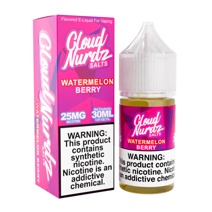 Buy Cloud Nurdz | Watermelon Berry | Ejuice | Eliquid | Salt | 30 ml E-Juice Resellers at Cheap Wholesale Distributor Deal Prices from ejuiceresellers.com