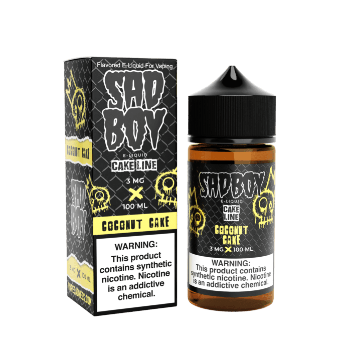 Buy Sad Boy | Coconut Cake Line | Ejuice | Eliquid | 100 mL at Cheap Wholesale Distributor Deal Prices from ejuiceresellers.com