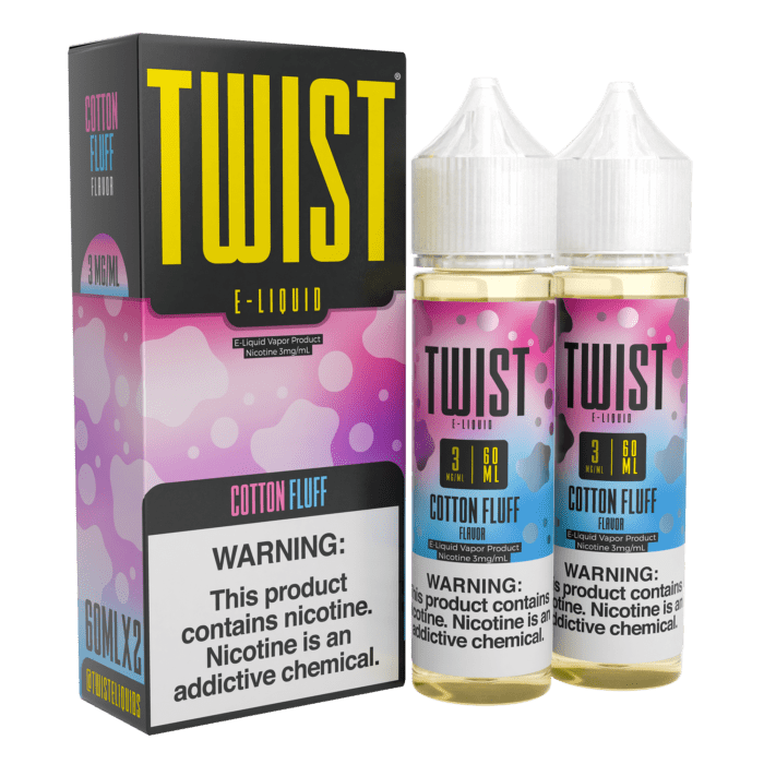 Buy Twist | Cotton Fluff | Ejuice | Eliquid | Salts | 60 ml | 60 ml at Cheap Wholesale Distributor Deal Prices from ejuiceresellers.com