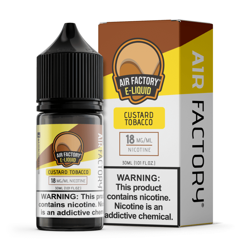 Buy Air Factory | Custard Tobacco | Salts | EJuice | Eliquid | 30 mL at Cheap Wholesale Distributor Deal Prices from ejuiceresellers.com