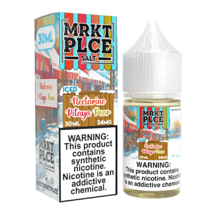 Buy MRKT PLCE | Iced Nectarine Pitaya Pear | Ejuice | Eliquid | Salt | 30 ml E-Juice Resellers at Cheap Wholesale Distributor Deal Prices from ejuiceresellers.com