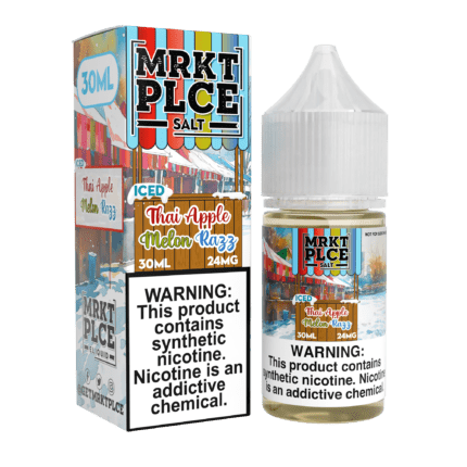 Buy MRKT PLCE | Iced Thai Apple Melon | Ejuice | Eliquid | Salt | 30 ml E-Juice Resellers at Cheap Wholesale Distributor Deal Prices from ejuiceresellers.com