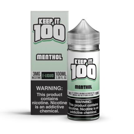 Buy Keep It 100 | Menthol | Ejuice | Eliquid | 100 mL at Cheap Wholesale Distributor Deal Prices from ejuiceresellers.com