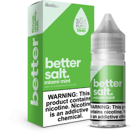 Buy better salt | Miami Mint | Ejuice | Eliquid | Salts | 120 mL at Cheap Wholesale Distributor Deal Prices from ejuiceresellers.com