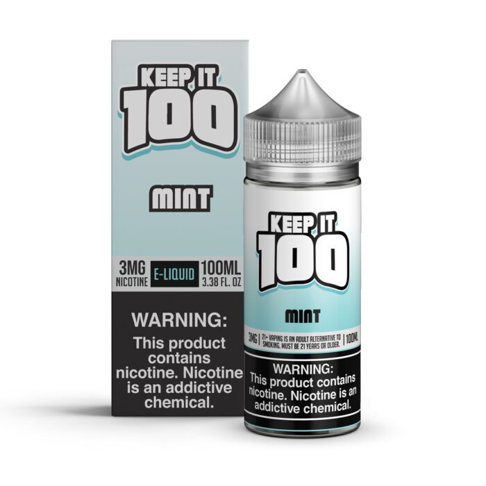 Buy Keep It 100 | Mint | Ejuice | Eliquid | 100 mL at Cheap Wholesale Distributor Deal Prices from ejuiceresellers.com