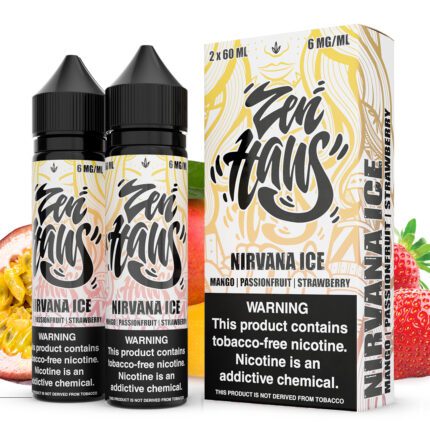 Buy Zen Haus | Nirvana Ice | Mango Passionfruit Strawberry | Ejuice | Eliquid | 120 mL at Cheap Wholesale Distributor Deal Prices from ejuiceresellers.com