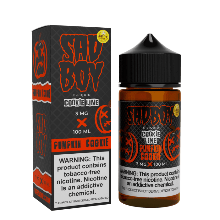Buy Sad Boy | Pumpkin Cookie Line | Ejuice | Eliquid | 100 mL at Cheap Wholesale Distributor Deal Prices from ejuiceresellers.com