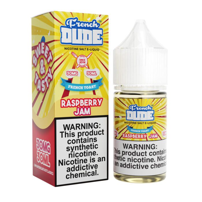 Buy French Dude | Raspberry Jam | Ejuice | Eliquid | Salts | 30 mL at Cheap Wholesale Distributor Deal Prices from ejuiceresellers.com