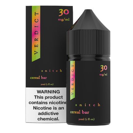 Buy Verdict | Snitch | Cereal Bar | Salts | Ejuice | Eliquid | 30 mL at Cheap Wholesale Distributor Deal Prices from ejuiceresellers.com