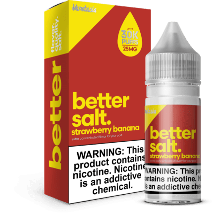 Buy better salt | Strawberry Banana | Ejuice | Eliquid | Salts | 120 mL at Cheap Wholesale Distributor Deal Prices from ejuiceresellers.com