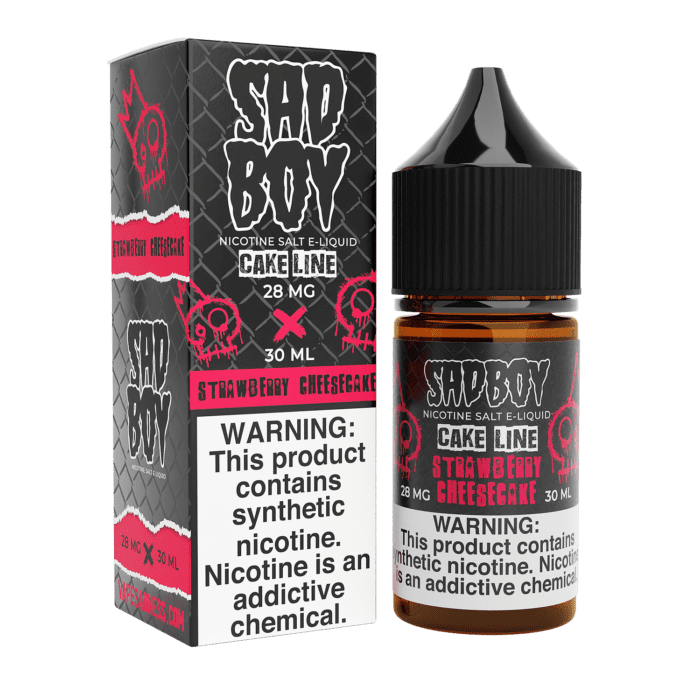 Buy Sad Boy | Strawberry Cheesecake Cake Line | Ejuice | Eliquid | 30 mL at Cheap Wholesale Distributor Deal Prices from ejuiceresellers.com