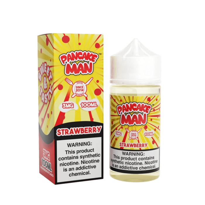 Buy Pancake Man | Strawberry | Ejuice | Eliquid | 100 mL at Cheap Wholesale Distributor Deal Prices from ejuiceresellers.com