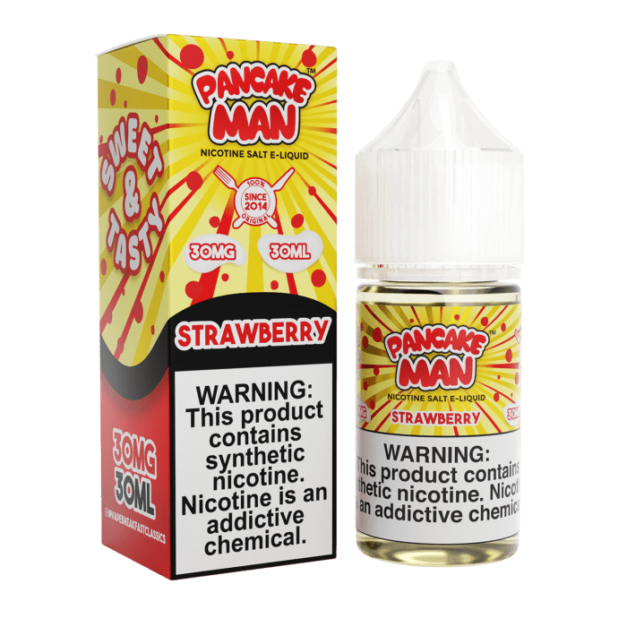Buy Pancake Man | Strawberry | Ejuice | Eliquid | 30 mL at Cheap Wholesale Distributor Deal Prices from ejuiceresellers.com