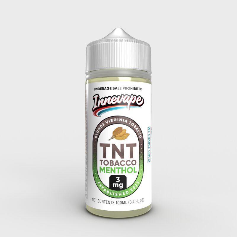 Buy Innevape | Menthol | TNT Tobacco | Ejuice | Eliquid | 100 mL at Cheap Wholesale Distributor Deal Prices from ejuiceresellers.com