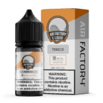 Buy Air Factory | Tobacco | Salts | Ejuice | Eliquid | 30 mL at Cheap Wholesale Distributor Deal Prices from ejuiceresellers.com