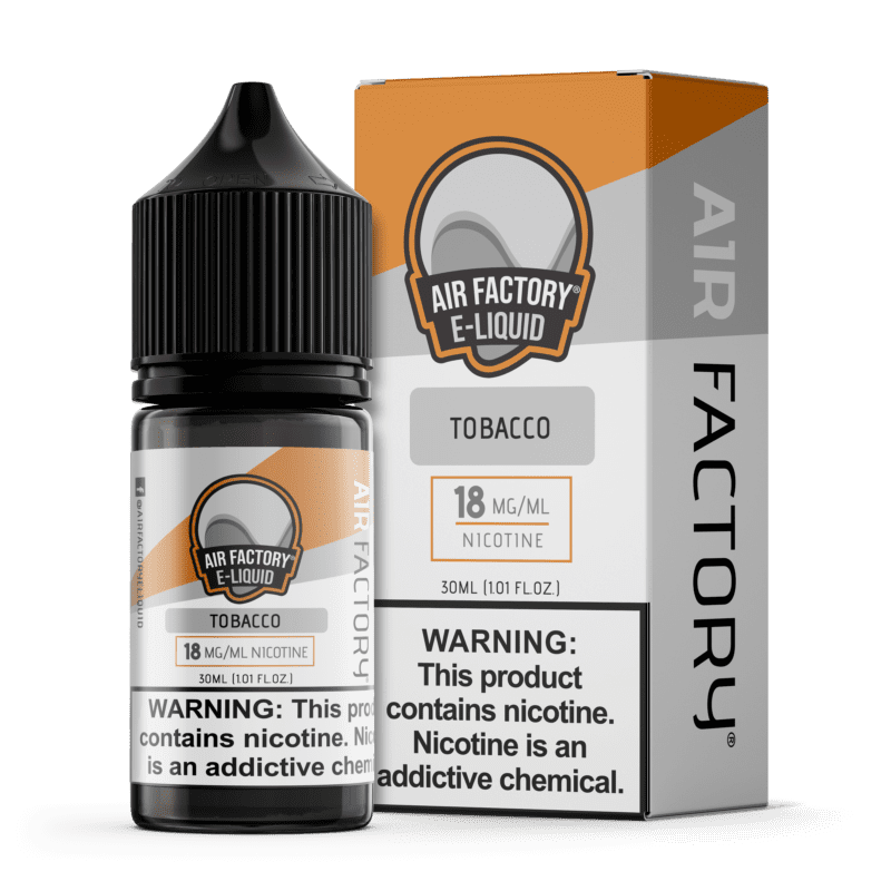 Buy Air Factory | Tobacco | Salts | Ejuice | Eliquid | 30 mL at Cheap Wholesale Distributor Deal Prices from ejuiceresellers.com