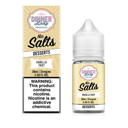 Buy Dinner Lady | Vanilla Tart Desserts | Ejuice | Eliquid | Salts | 30 ml at Cheap Wholesale Distributor Deal Prices from ejuiceresellers.com
