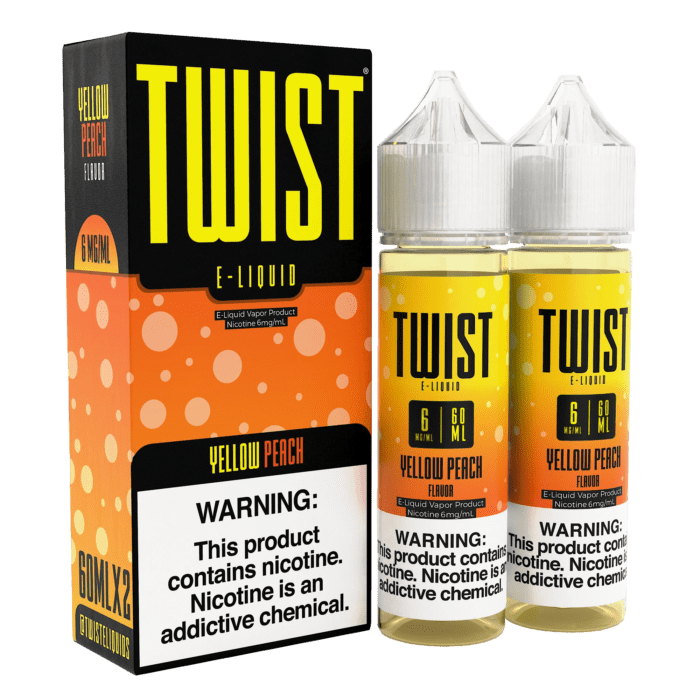 Buy Twist | Yellow Peach | Ejuice | Eliquid | 60 ml | 60 ml at Cheap Wholesale Distributor Deal Prices from ejuiceresellers.com