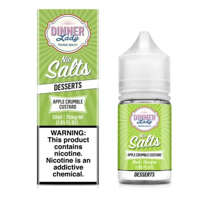 Buy Dinner Lady | Apple Crumble Custard Desserts | Ejuice | Eliquid | Salts | 30 ml at Cheap Wholesale Distributor Deal Prices from ejuiceresellers.com