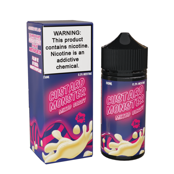 Buy Jam Monster | Custard Monster Mixed Berry | Ejuice | Eliquid | 100 ml E-Juice Resellers at Cheap Wholesale Distributor Deal Prices from ejuiceresellers.com