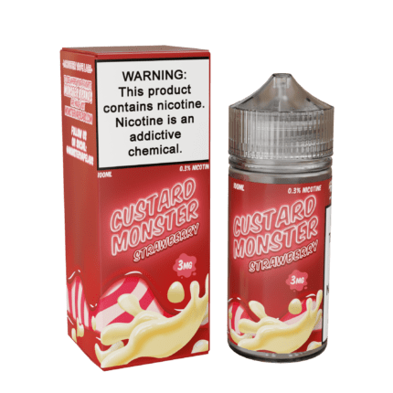 Buy Jam Monster | Custard Monster Strawberry | Ejuice | Eliquid | 100 ml E-Juice Resellers at Cheap Wholesale Distributor Deal Prices from ejuiceresellers.com