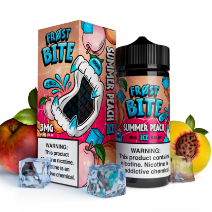 Buy Frost Bite | Summer Peach Ice | Ejuice | Eliquid | 100 ml E-Juice Resellers at Cheap Wholesale Distributor Deal Prices from ejuiceresellers.com