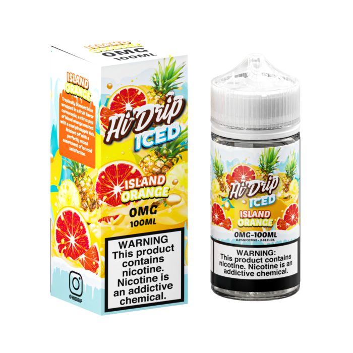 Buy Hi Drip | Iced Island Orange | Ejuice | Eliquid | 100 ml E-Juice Resellers at Cheap Wholesale Distributor Deal Prices from ejuiceresellers.com