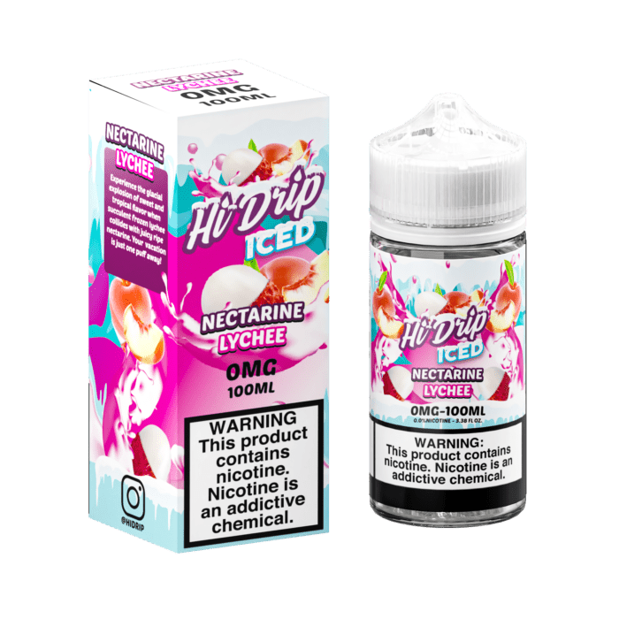 Buy Hi Drip | Iced Nectarine Lychee | Ejuice | Eliquid | 100 ml E-Juice Resellers at Cheap Wholesale Distributor Deal Prices from ejuiceresellers.com