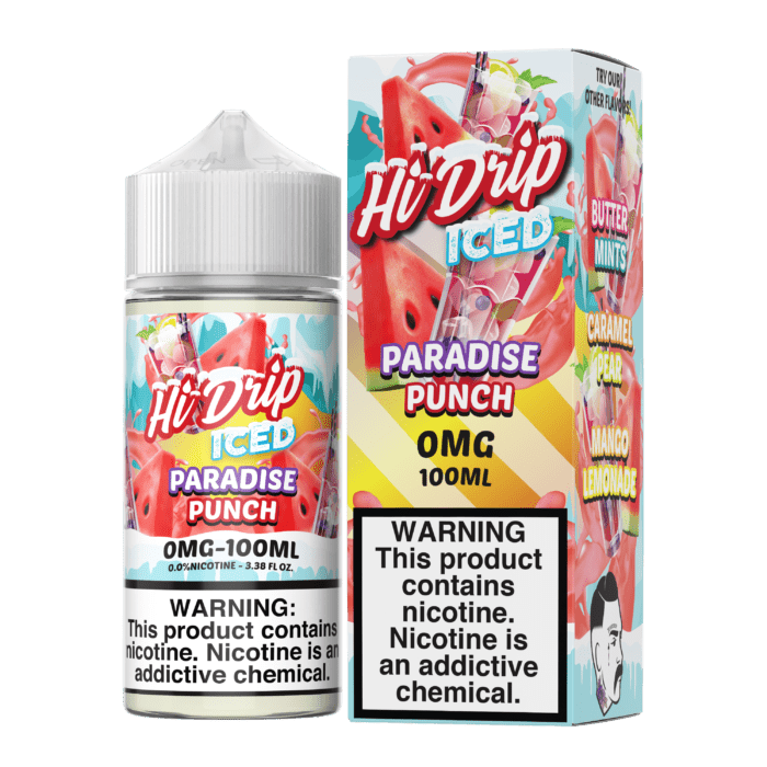 Buy Hi Drip | Iced Paradise Punch | Ejuice | Eliquid | 100 ml E-Juice Resellers at Cheap Wholesale Distributor Deal Prices from ejuiceresellers.com
