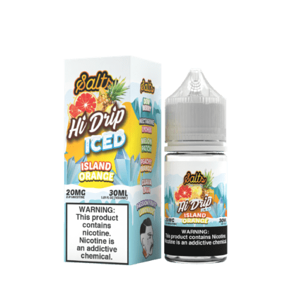 Buy Hi Drip | Iced Island Orange | Ejuice | Eliquid | Salt | 30 ml E-Juice Resellers at Cheap Wholesale Distributor Deal Prices from ejuiceresellers.com